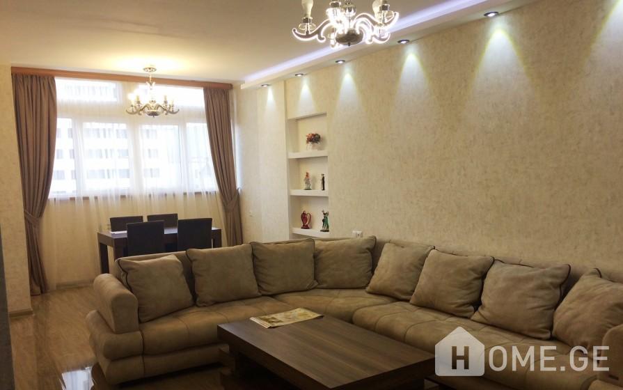 For Rent, 4 Room, New building, Tbilisi, saburtalo